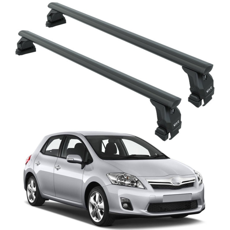 For Toyota Auris 2007-2013 Roof Rack Cross Bars Normal Roof Alu Black