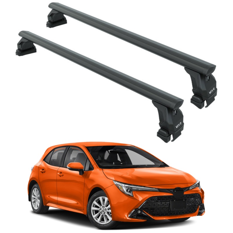 For Toyota Auris 2019-2025 Roof Rack Cross Bars Normal Roof Alu Black