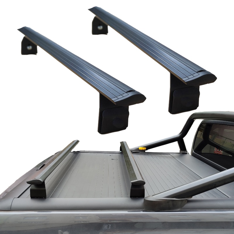 For Toyota Hilux 2015-2025 Bed Rack Cross Bar Roof Rack Alu Black