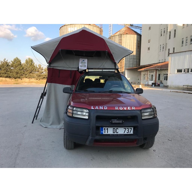 Rooftop Tents:All Season with Rainfly Shoes Bag Ladder 2+1 Pax Large Door High Density Mattress