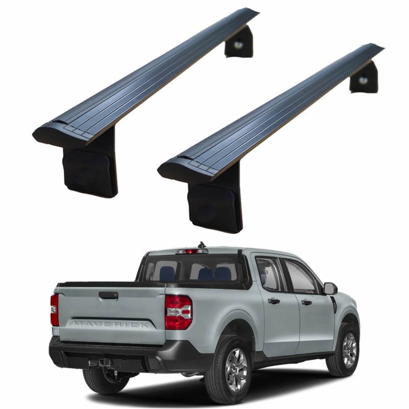 For Ford Maverick Bed Rack Cross Bars Normal Roof Alu Black 2024-2025