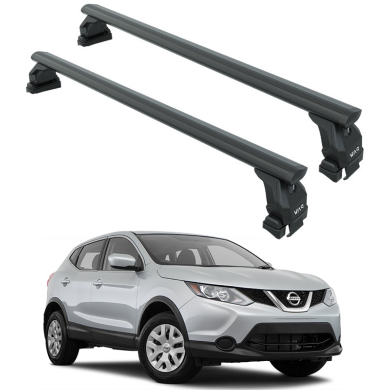 For Nissan Qashqai J11 2013-2021 Roof Rack Cross Bars Normal Roof Alu Black
