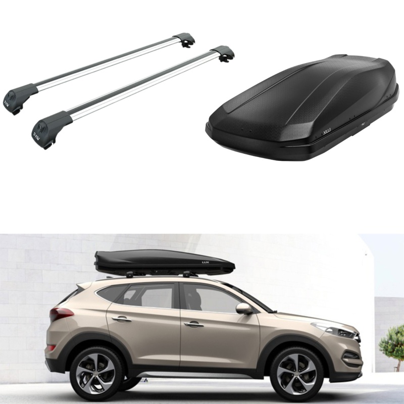 Roof Box Cargo Carrier and Roof Rack Black