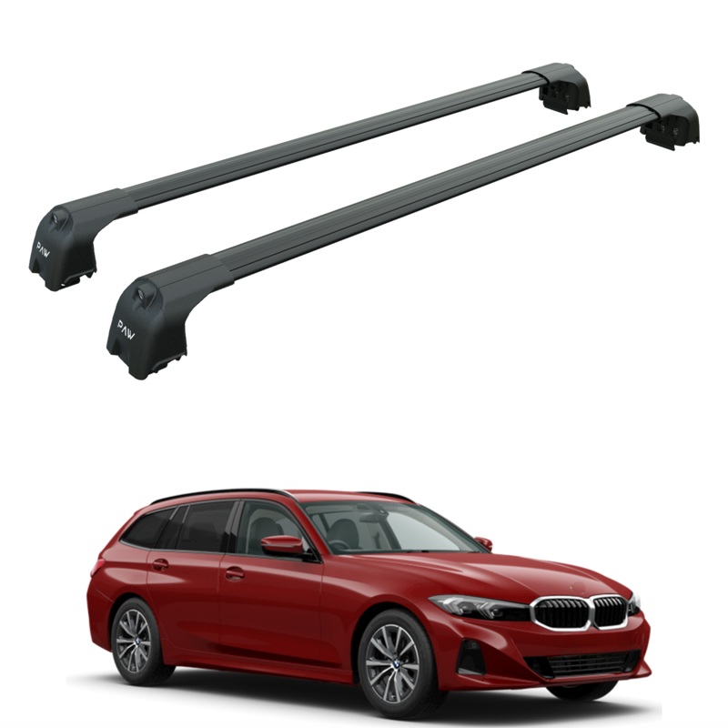 For Bmw 3 Touring G21 2022-2025 Roof Rack Cross Bars Flush Rail Black