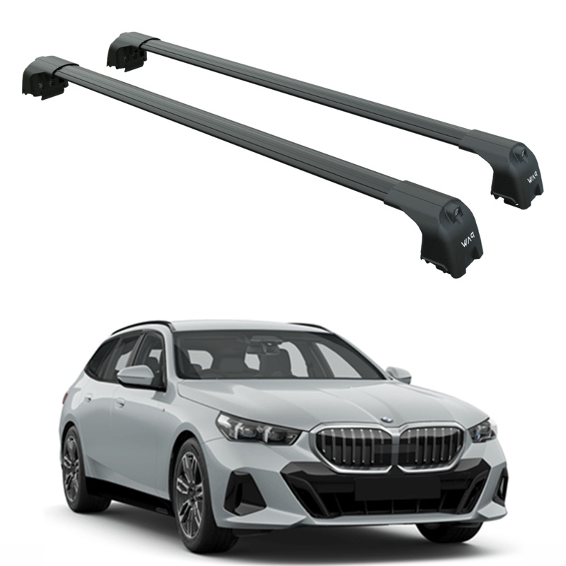 For Bmw 5 Touring G61 2024-2025 Roof Rack Cross Bars Flush Rail Black