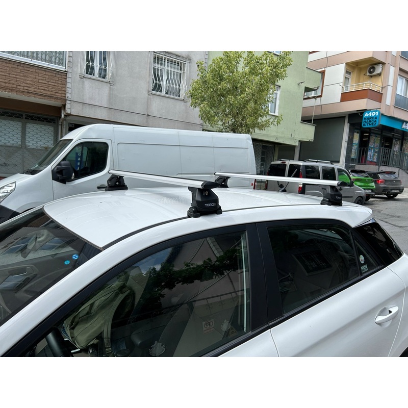 For Hyundai Elantra HB 2013-2018 Roof Rack Cross Bars Fix Point Alu Black