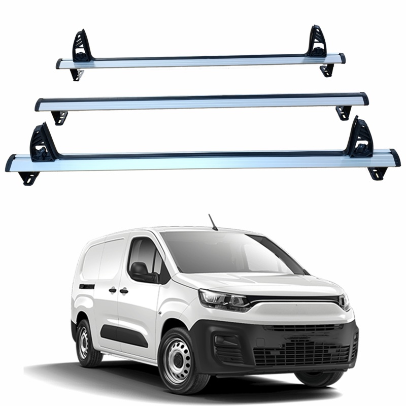 For Fiat Doblo 2022-2025 Ladder Roof Racks Cross Bars Carrier 3 Qty