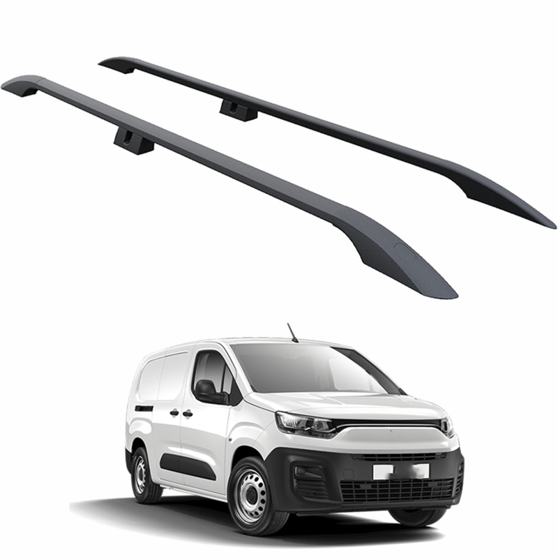 For Fiat Doblo LWB 2022-2025 Van Aluminium Roof Rails Black