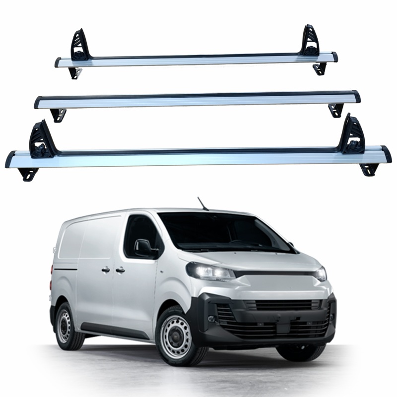 For Fiat Scudo 2022-2025 Roof Racks Cross Bars Carrier Alu 3 Qty