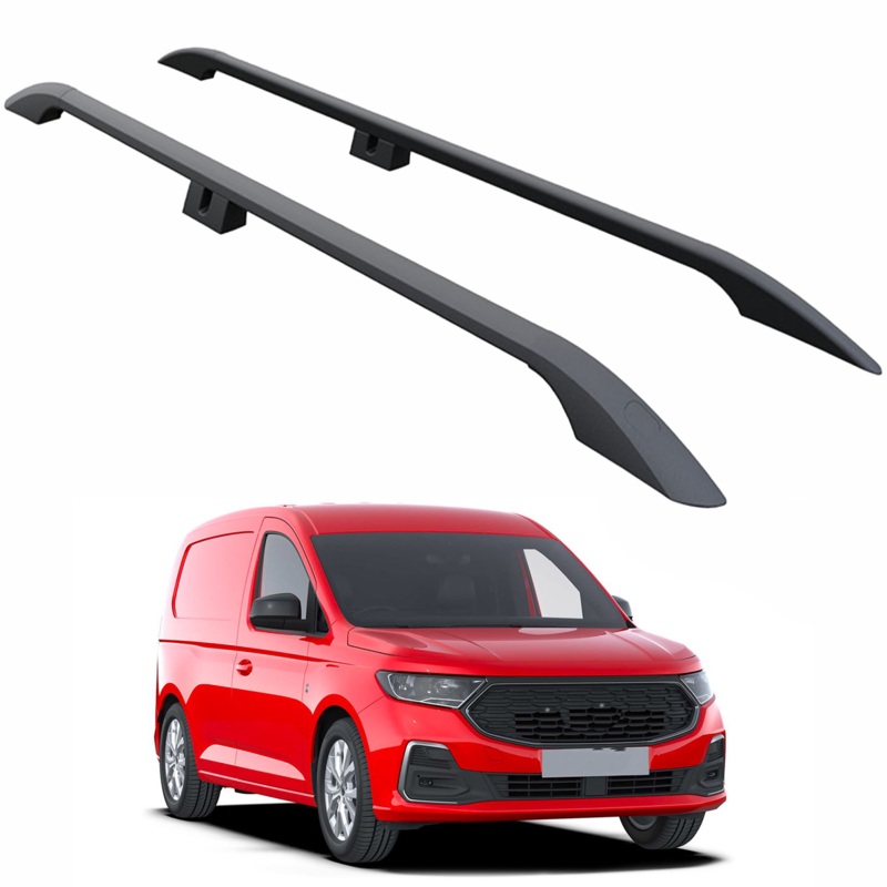 For Ford Transit Connect LWB (2024-2025) Roof Side Rails  Plus Model, Aluminum Black
