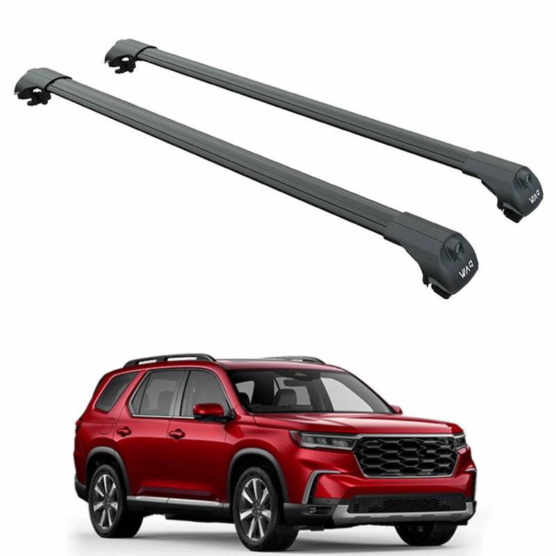 For Honda Pilot 2025-2026 Roof Rack Cross Bars Metal Bracket Raised Rail Black