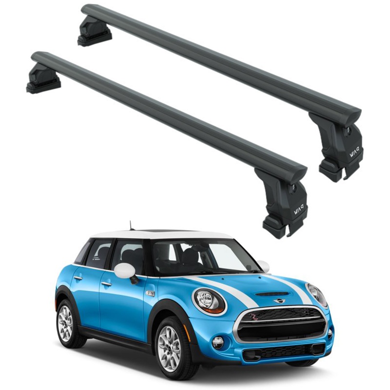 For Mini Cooper F55 2014-2022 Roof Rack System Carrier Cross Bars Pro 4 Black