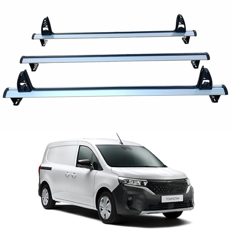 For Nissan Townstar 2021-2025 Ladder Roof Racks Cross Bars Carrier Aluminum, 3 Qty