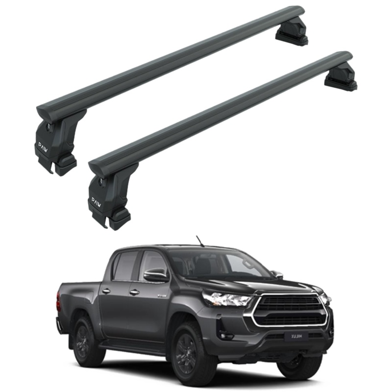 For Toyota Hilux Mk9 2021-2025 Normal Roof Rack Cross Bars Special Series Black