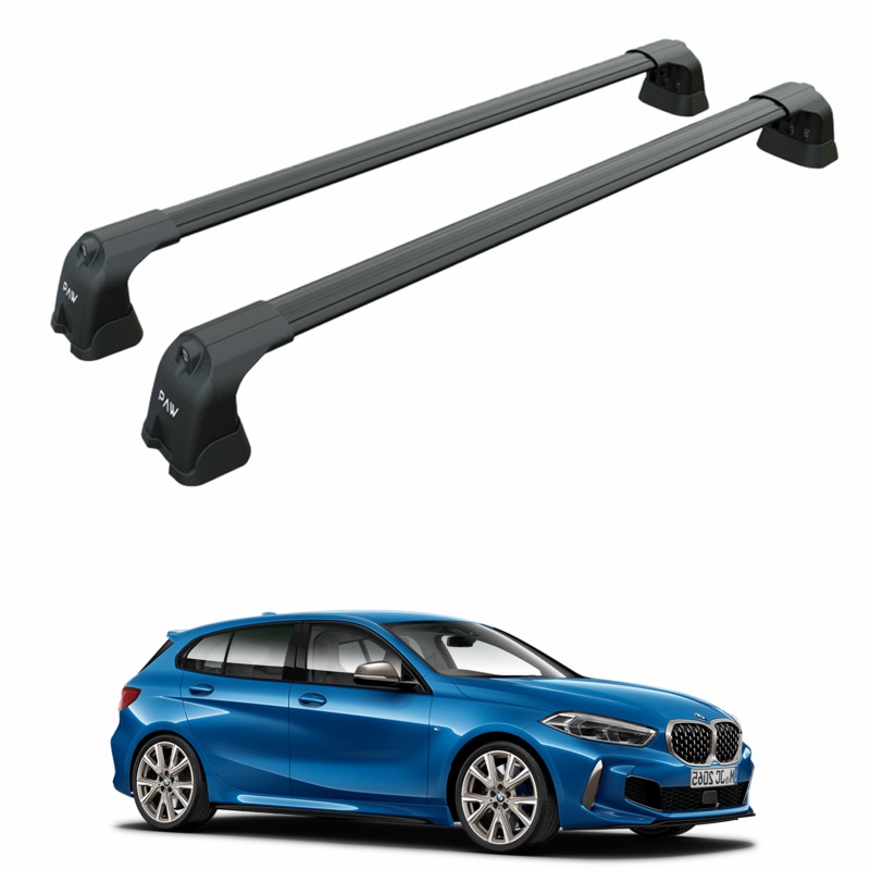 For Bmw 1 Series F40 2019-2025 Roof Rack Cross Bars Fix Point Black