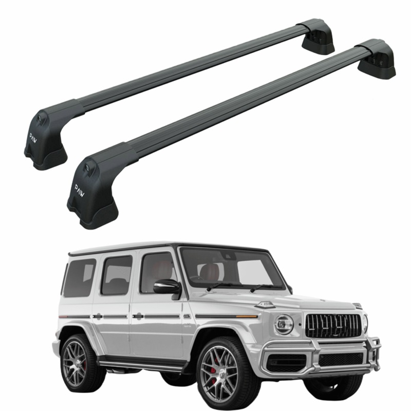 For Mercedes G 2018-2025 W464 Roof Rack Cross Bars Fix Point Black