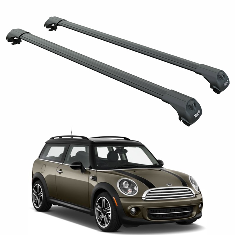 For Mini Clubman R55 2011-2014 Roof Rack Cross Bars Load Carrying Bars Black