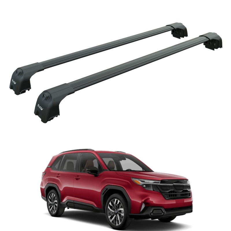 For Subaru Forester 2024-2025 Roof Rack System, Aluminium Cross Bar, Flush Rail, Black