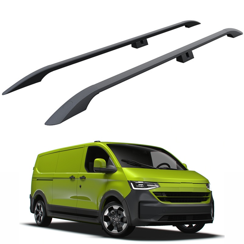 For Volkswagen Transporter T7 SWB 2025-2026 Roof Side Rails  Plus Model, Aluminum Black