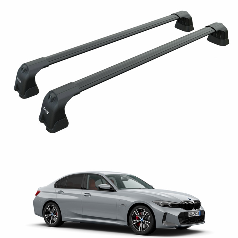 For Bmw 3 Sedan G20 2018-2025 Roof Rack Cross Bars Fix Point Black