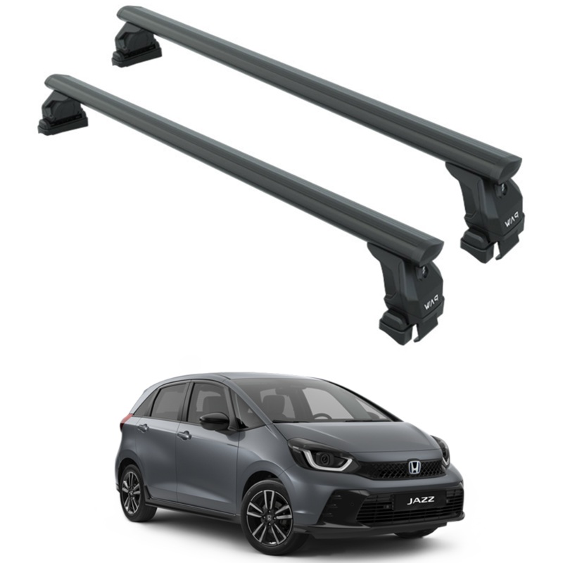 For Honda Jazz 2021-2025 Roof Rack Cross Bars Normal Roof Alu Black