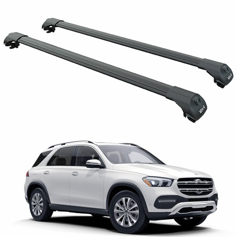 For Mercedes GLE W167 2019-2025 Roof Rack Cross Bars Raised Rail Black