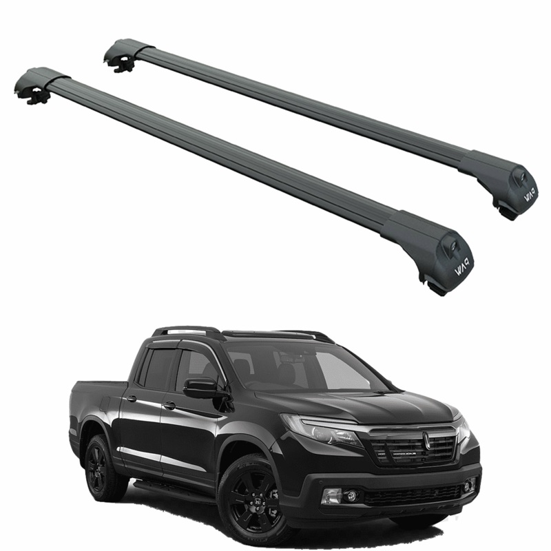 Roof Rack Cross Bars Set For Honda Ridgeline 2017-2025 Black
