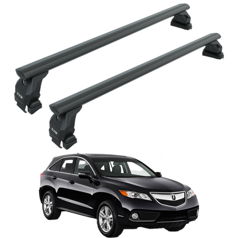 For Acura RDX 2006-Up Roof Rack Cross Bars Normal Roof Alu Black