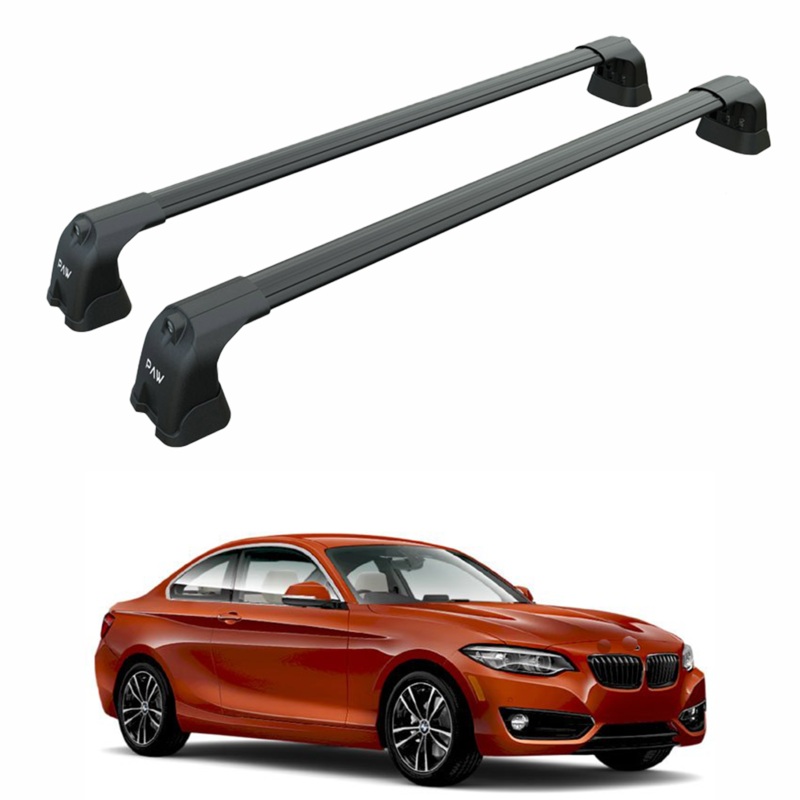 For Bmw 2 Coupe F22 2013-2021 Roof Rack Cross Bars Fix Point Black
