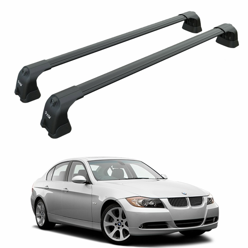 For Bmw 3 Sedan E90 2005-2011 Roof Rack Cross Bars Fix Point Black