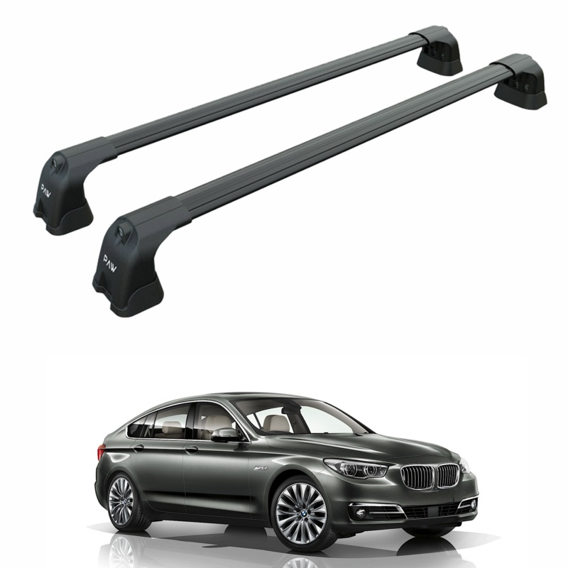 For Bmw 5 GT F07 2009-2017 Roof Rack Cross Bars Fix Point Black