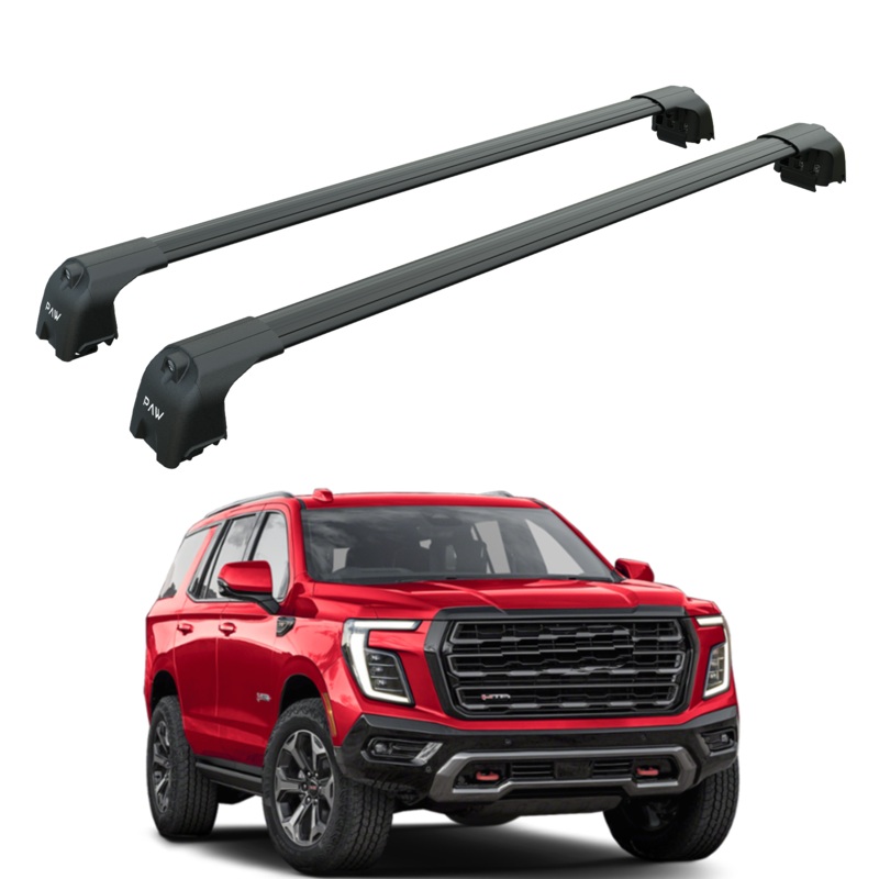 For Chevrolet Tahoe 5 2021-2025 Roof Rack Cross Bars Metal Bracket Flush Rail Black