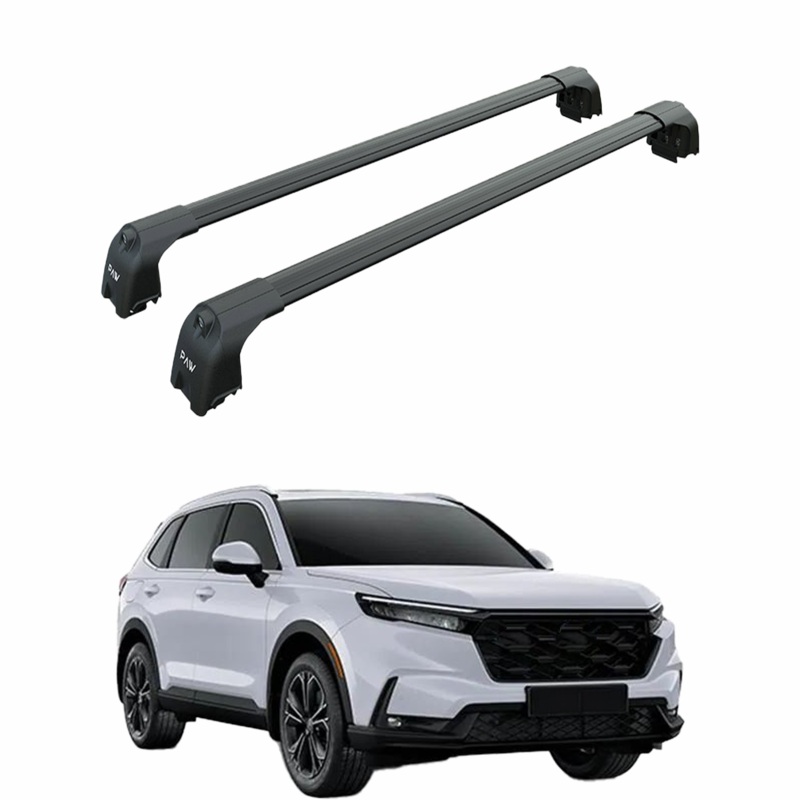 For Honda CR-V MK6 2023-2025 Roof Rack Cross Bars Metal Bracket Flush Rail Alu Black