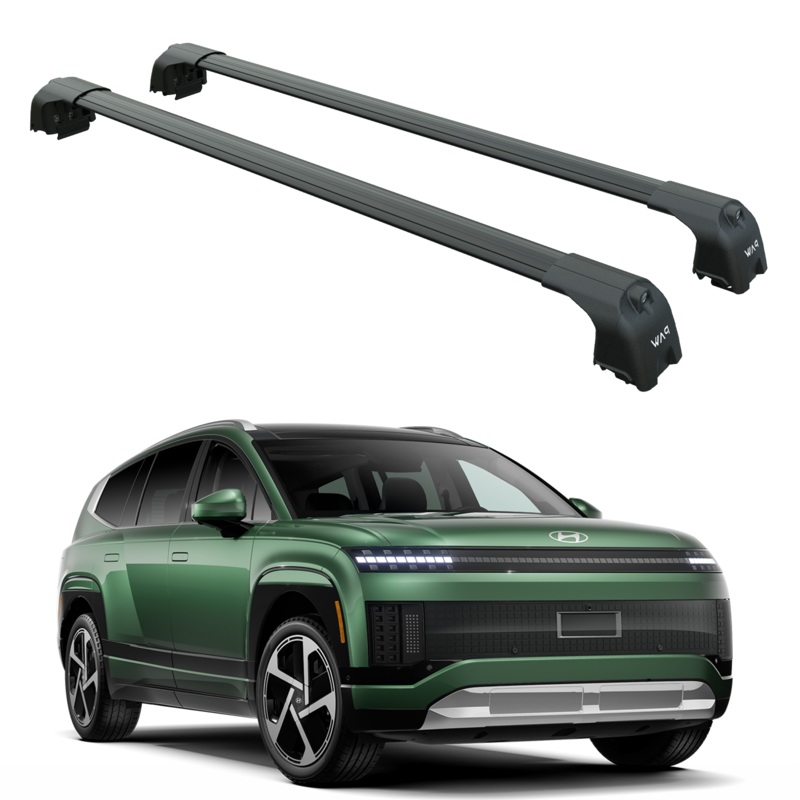 For Hyundai ioniq 9 2025- Up Roof Rack Cross Bars Flush Rails Alu Black