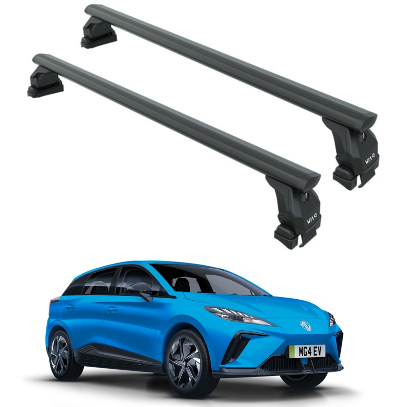 For MG MG4 2022-2025 Roof Rack System  Aluminum Cross Bar (Black, Normal Roof)