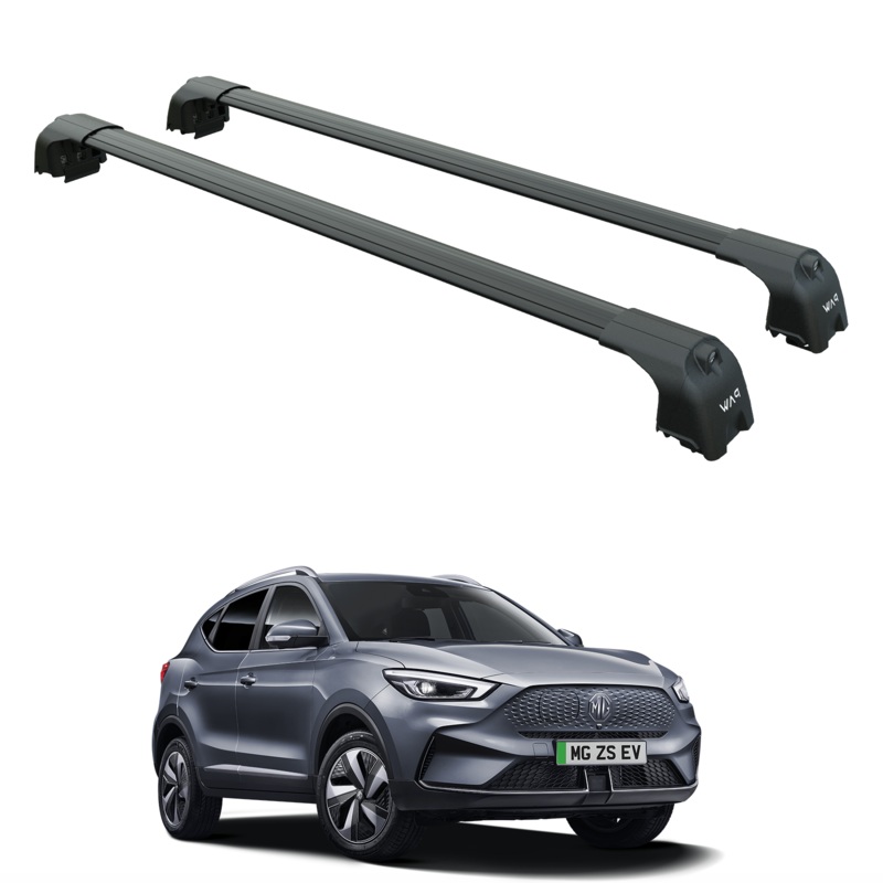 For MG ZS EV 2022-2025 Roof Rack Cross bars to For Raised Roof Rails Black