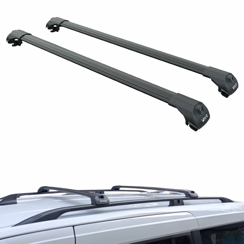 For Nissan NV200 (2009-2025) Roof Rack Cross Bars  Black, for Raised Rail Roofs