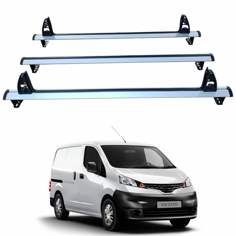 For Nissan NV200 Cargo Van (20092023)  3-Bar Aluminum Ladder Roof Rack System
