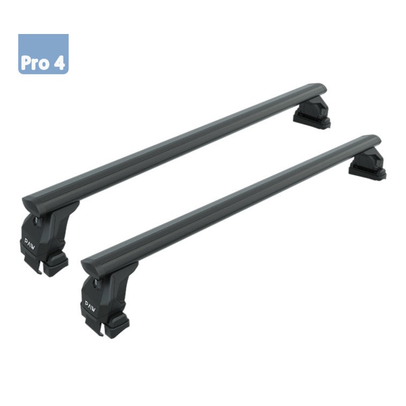 For Renault Clio 2012-2019 Roof Rack System Carrier Cross Bars Aluminum Black