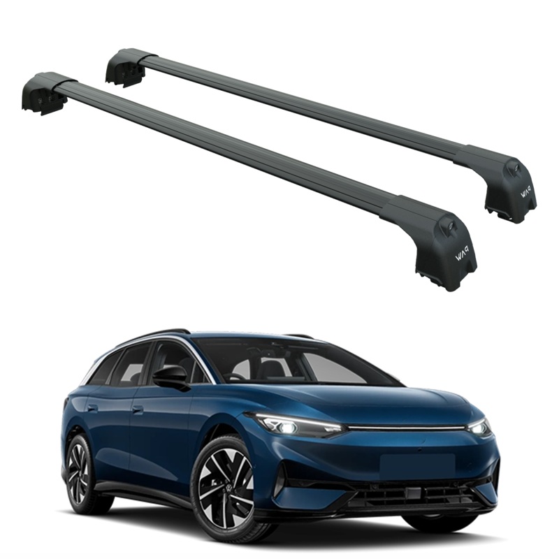 For Volkswagen ID.7 Tourer 2025-2026 Roof Rack Cross Bar Flush Rail Black