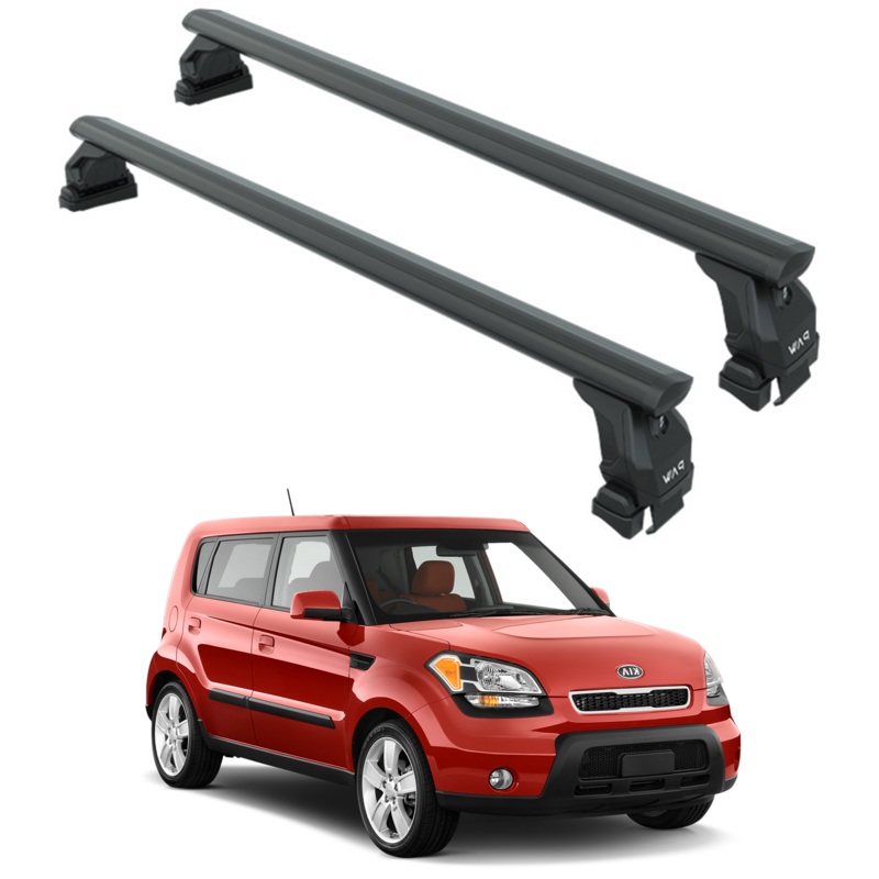 Roof Rack Cross Bars for Kia Soul 20092013  Black, Fits Normal Roof