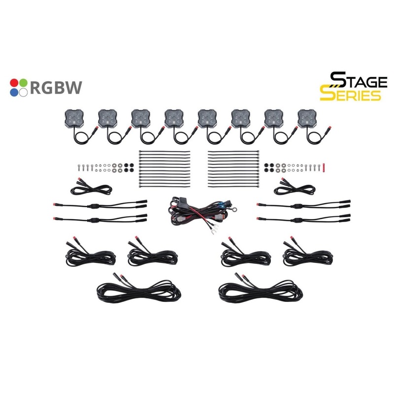 2022+ Ford Maverick Diode Dynamics Stage Series RGBW LED Rock Light kit 4 (+$0) Android