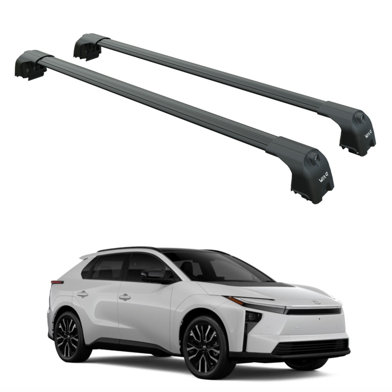 For Toyota bZ Roof Rack Cross Bars Flush Rail Black