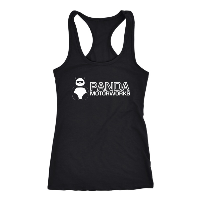 Panda Motorworks ST/RS Womens Tank Top Next Level Racerback Tank Black XS