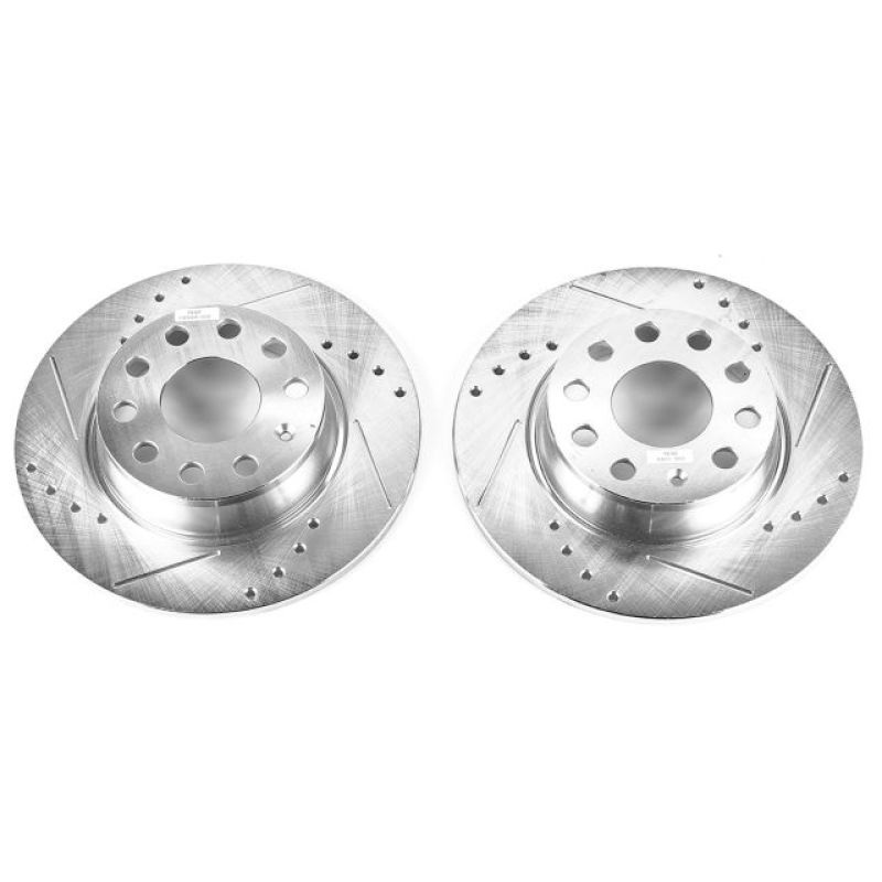 Power Stop 10-13 Audi A3 Rear Evolution Drilled & Slotted Rotors – Pair