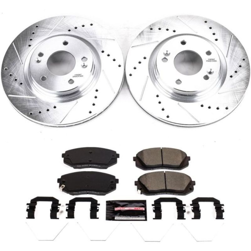 Power Stop 18-19 Hyundai Kona/2022+ Kia Forte GT Front Z23 Evolution Sport Brake Kit