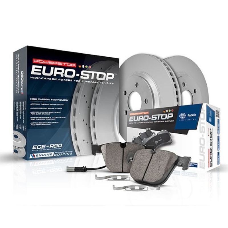 Power Stop 2019 Audi A3 Quattro Rear Euro-Stop Brake Kit