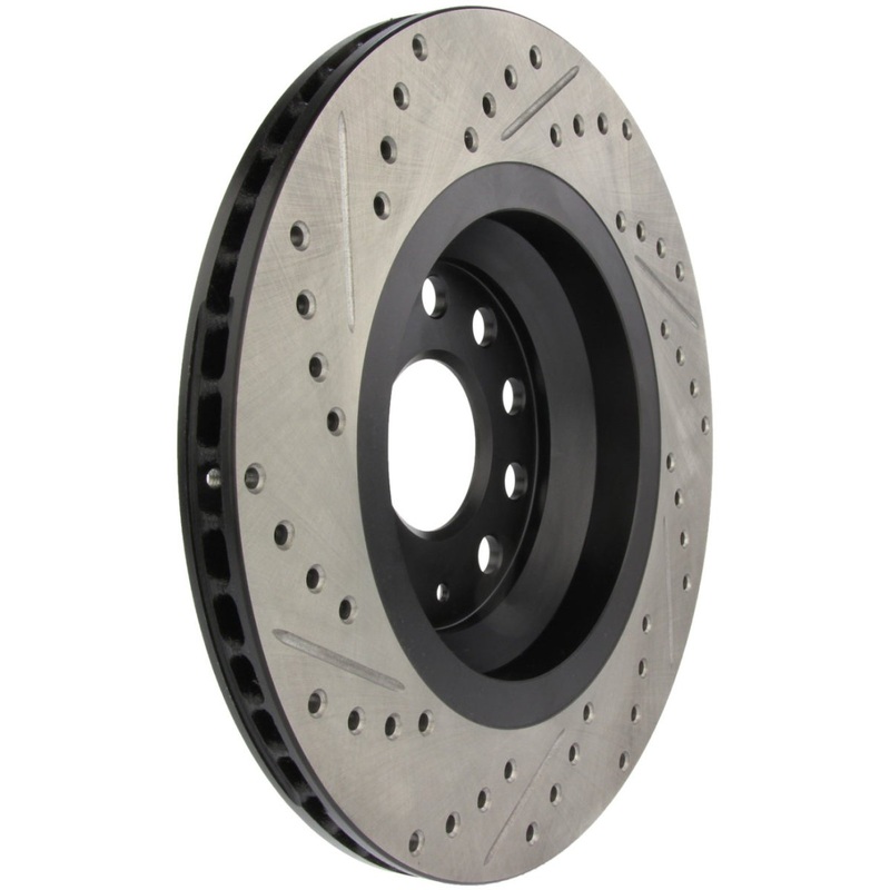 StopTech 09 VW Passat CC / 06-09 Passat Slotted & Drilled Left Rear Rotor