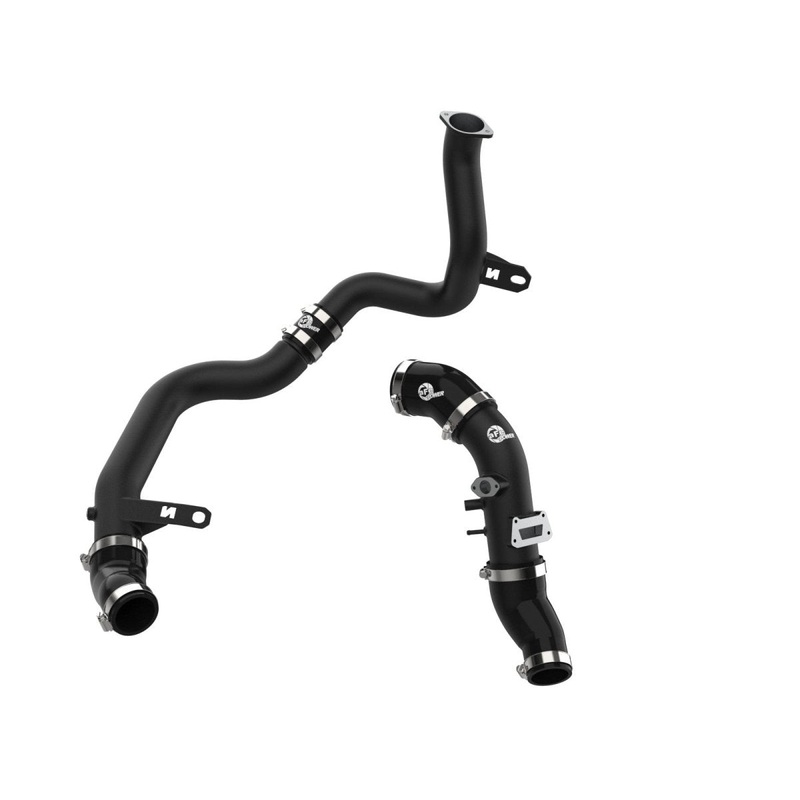 aFe 22-23 Hyundai Kona N L4 2.0L (t) BladeRunner Aluminum Hot and Cold Charge Pipe Kit – Black Hot and Cold