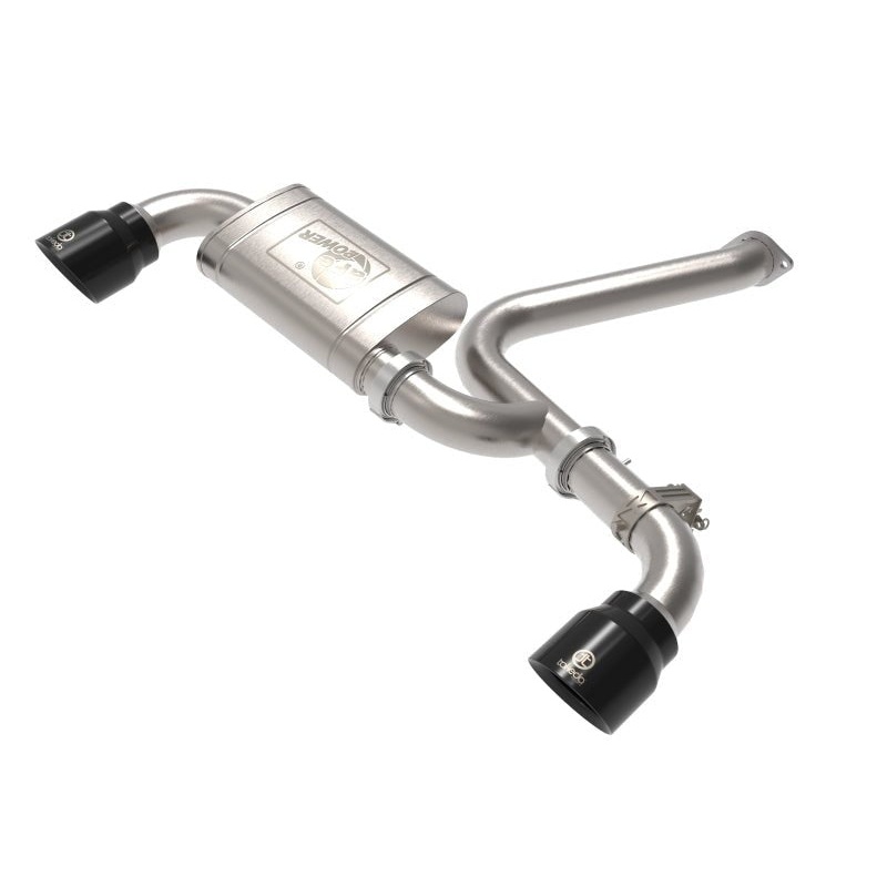 aFe 22-23 Hyundai Kona N L4 2.0L (t) Takeda 3in SS Axle-Back Exhaust System Black